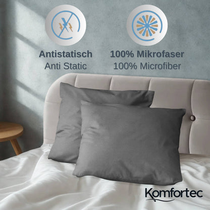 4-teiliges Bettwäsche-Sets 4 verschiedene Größen – 2x Bettbezug & 2x Kissenbezug 80x80 cm & 40x80 cm, Weiche Mikrofaser, Atmungsaktiv & Pflegeleicht, Ganzjahresgeeignet