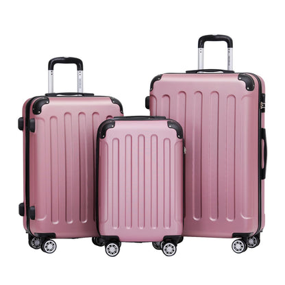 BEIBYE 2045 Zwillingsrollen 3tlg. Reisekoffer Koffer Kofferset Trolleys Hartschale in 20 Farben