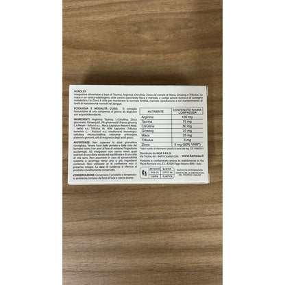 Nahrungsergänzungsmittel für Männer – 20 Tabletten mit Arginin, Taurin, Citrullin, Ginseng, Maca, Tribulus und Zink