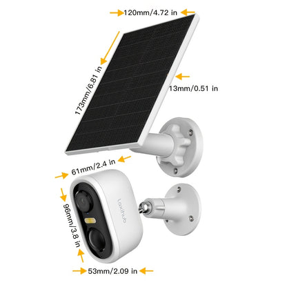 Arenti Solarbetriebene Drahtlose Außen-Sicherheitskamera, Garten-  Hausüberwachungskamera, CCTV-Kamera, Batteriebetrieben mit Solar, Batterie-Überwachungskamera, Cloud/SD, KI-Bewegungserkennung, Spotlight, IP65, Farb-Nachtsicht, 2-Wege-Audio