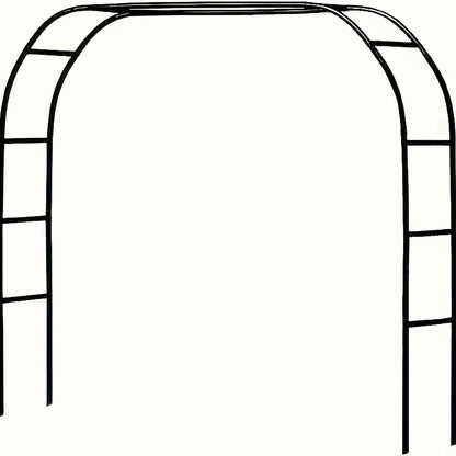 Metallischer Gartenbogen, geeignet für Hochzeiten und Events, als Rankgitter für Kletterpflanzen konzipiert. Erhältlich in zwei Größen für verschiedene Kletterpflanzen wie Rosen und Weinreben, perfekt für die Dekoration der Brautparty.