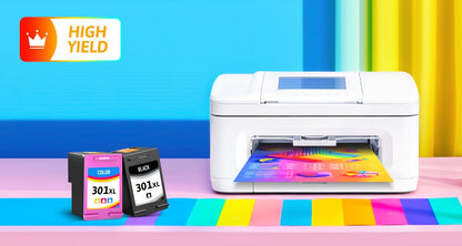 301XL Tintenpatronen Schwarz Farbe Kompatibel für Tinte 301XL Passend für HP Envy 4500 4502 4504 5530 5532 Officejet 2620 2622 2624 4630 4632 1000 1050 1050A 1051A 1510 Drucker