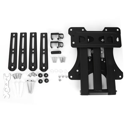 Robuster TV-Ständer mit Full-Motion-Wandhalterung, geeignet für Bildschirme von 17 bis 139,7 cm - Einfache Installation, verstellbare Schwenk- und Neigefunktionen für Wohnzimmer und Heimkinos, unterstützt bis zu 20 kg, aus schwarzem Metall