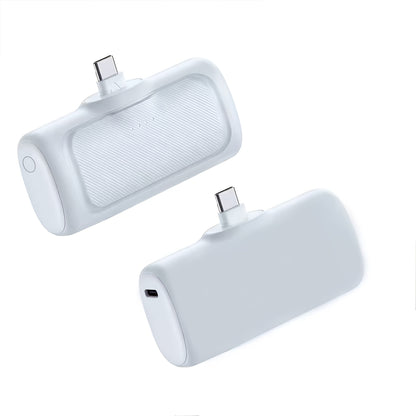 22.5W Schnelllade Powerbank, 5000mAh Mini Powerbank, USB-C Powerbank, USB Typ-C, Dual-Mode Stromversorgung, Wiederaufladbarer Lithium-Polymer-Akku, Geeignet für iPhone 16/15 Serie und Android Geräte, Notfall-Ladefunktion
