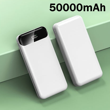PD22.5W Schnellladung, 50000mAh große Kapazität tragbares Powerbank, Dual-USB-Ausgangsanschlüsse/LED-Stromanzeige, Ersatzakku, tragbares Notstromgerät für Outdoor-Reisen, Geschenk für Freunde  Verwandte