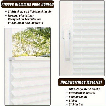 Sekey Snap Blinds ohne Bohren, 100% Verdunkelung und Anti-Spionage, Mieterfreundlich, Geeignet für Schlafzimmer, Home Offices und Balkontüren, Modernes minimalistisches Design, Leicht zu reinigen.