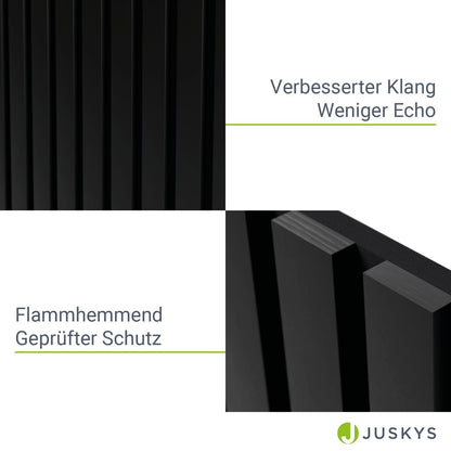 Wandpaneele Akustik 4er Set 120x60 cm