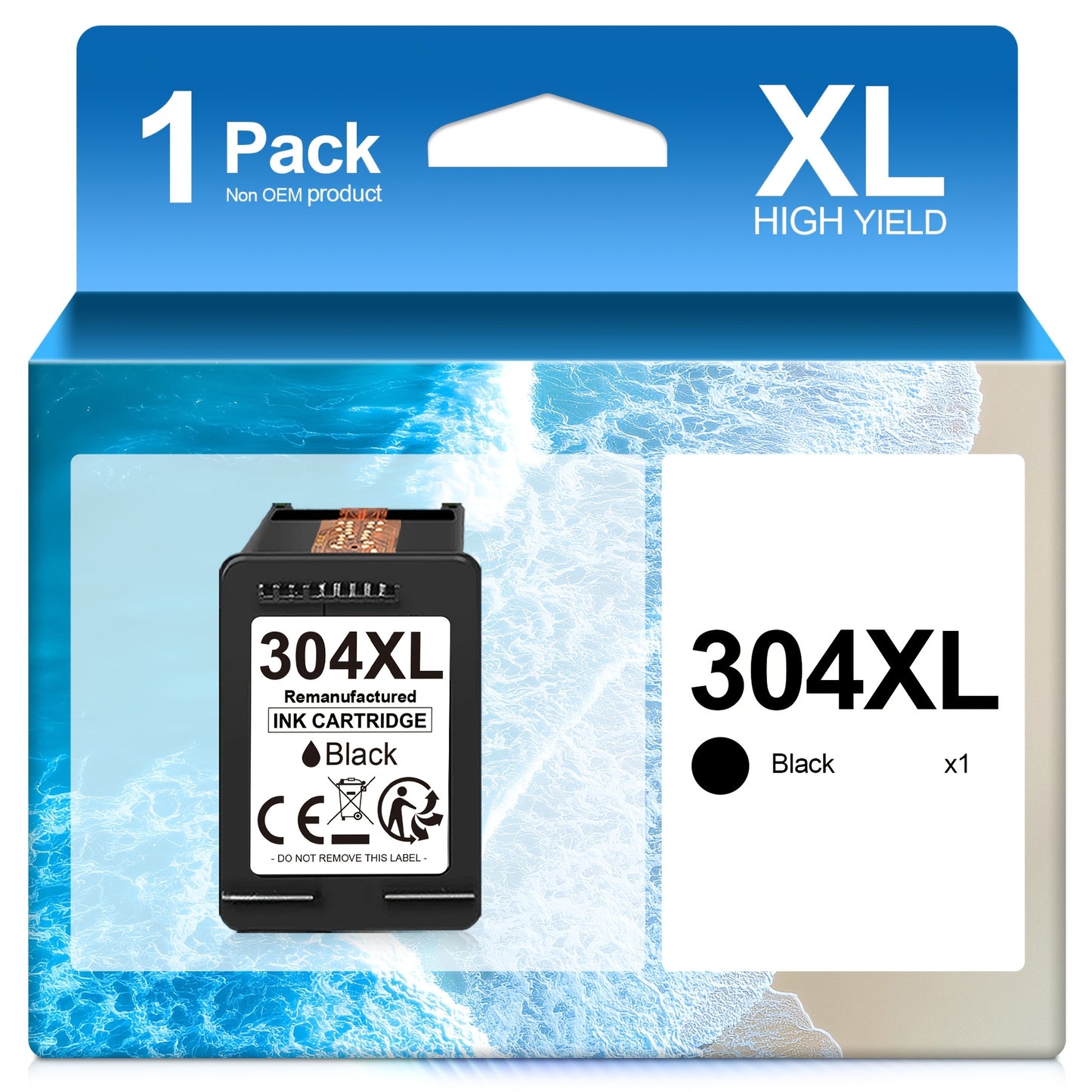 Wiederaufbereitete 304XL Druckerpatronen Ersatz für HP 304 XL Multipack Schwarz  Farbe Kompatibel mit Envy 5000 5010 5020 5030 5032, Deskjet 2620 2622 2630 3720 3735 3750 3760 3762 3764