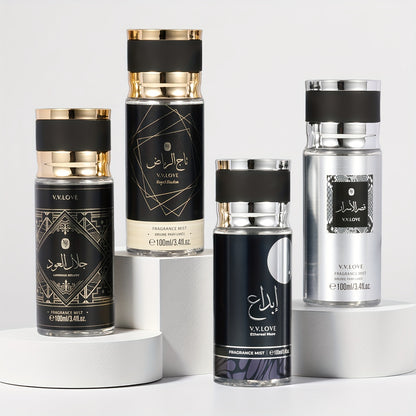 [Herren Parfüm Spray Set] 100ml 4 Flaschen, würzig aromatisch, fruchtig-aromatisches Holzorientalparfum mit starkem Duft – ideal für den täglichen Gebrauch  Dates sowie als Geschenk zu Feiertagen