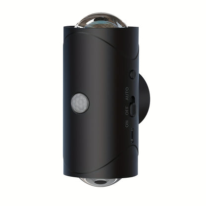 4/2/1 Intelligente LED-Nachtlicht mit Bewegungssensor, 3 Beleuchtungsmodi, RGB-Farbwechsel, Magnetisch wandmontierbar und USB-aufladbar für Eingangsbereich, Schlafzimmer, Schreibtisch & Kleiderschrank