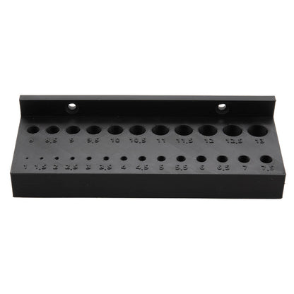 Bohrer Wand Halter Bohrerhalter Bohrer Sortierständer Halterung Universal 1-13mm / 17 cm x 6 cm x 3,2 cm