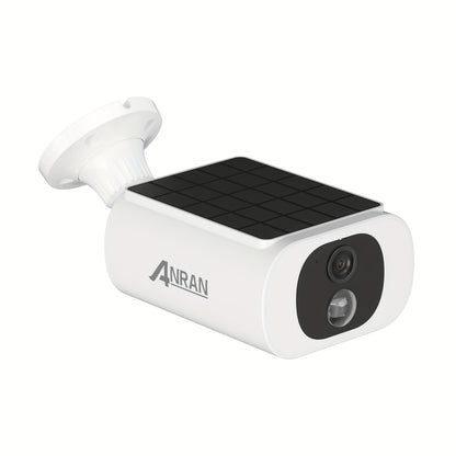 ANRAN Outdoor Solar-Sicherheitskameras, geeignet für Gartenschutz, IP65, integrierter Solarmodul zur Stromversorgung, PIR-Menschenerkennung zum Schutz vor unerwünschten Gästen, drahtlos  stabil, Zwei-Wege-Audio-Interaktion für effiziente Kommunikation, 1
