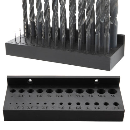 Bohrer Wand Halter Bohrerhalter Bohrer Sortierständer Halterung Universal 1-13mm / 17 cm x 6 cm x 3,2 cm