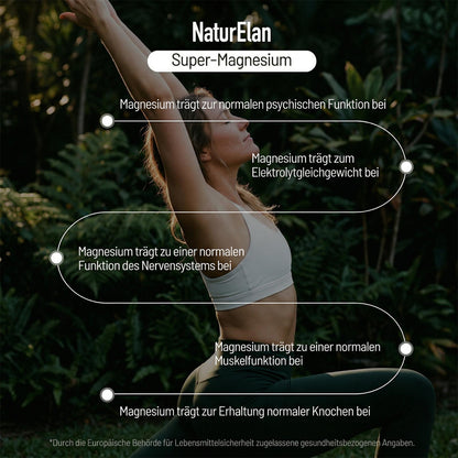 Magnesium Komplex Hochdosiert 400 mg, Pack, 360 vegane Kapseln, 5-in-1 Magnesium mit Glycinat, Citrat, Malat, Taurat und Oxid, 400 mg elementares Magnesium pro Tagesportion