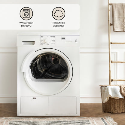 4er-Set Kopfkissen – Ideal als Bett- und Dekokissen – mit Reißverschluss für Füllung – Perfekt als Sofakissen oder Zierkissen für Couch und Sofa – Waschbar bis 60 °C