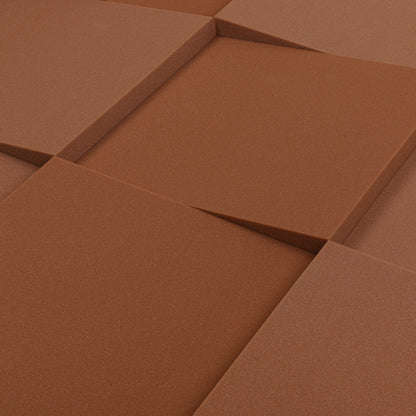 Akustikpanel 1 Stück, Winkelwinkel 3D-Effekt, Größe 50 X 50 Cm Dekoratives Wandaufkleber, Schalldichter Raum, Verschiedene Farben, Kein Kleber, Beseitigt Echoklänge Und Nachhall, Isoliert Schall, Beseitigt Schallwellenreflexion.