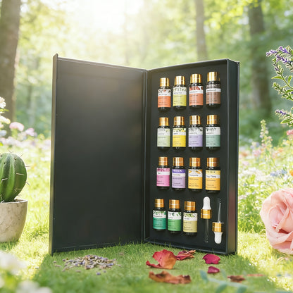 PHATOIL Ätherische Öle Geschenkset 15 Stück 5ml/0.17 Fl.Oz - Ätherisches Öl Kit Set für Diffuser, Luftbefeuchter, Kerzenherstellung - Perfektes Geschenkset für Liebhaber, Familie, Freunde - Ostergeschenke, Muttertagsgeschenke, Thanksgiving Geschenk, Weihn