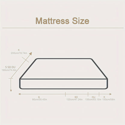 Matratze 140 x 200, Pocket Spring Matratze Höhe 20 cm, 7-Zonen Orthopädische Matratze mit Komfortschuma, Stoff mit weicher Oberfläche, Matratze für Erwachsene, Mittlere Härte (H3)