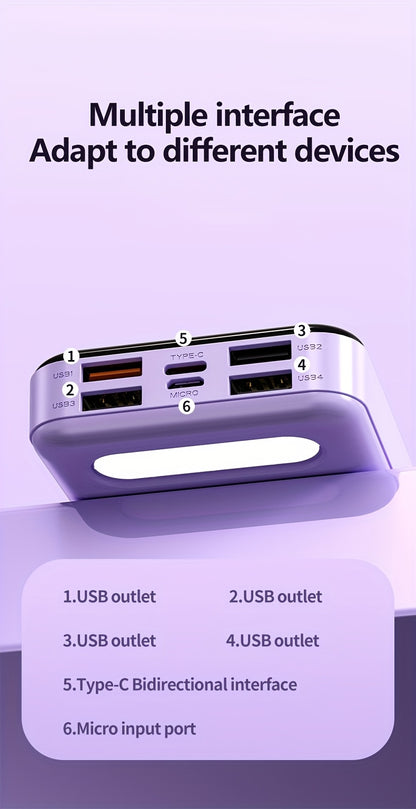 50000mAh Powerbank mit großem Fassungsvermögen, tragbar, PD22.5W Schnellladung, LED-Power-Display/Mehreinsatzanschlüsse, bietet Schnellladung für Mobiltelefone/Elektronikprodukte usw., tragbares Notstromgerät für den Außenbereich