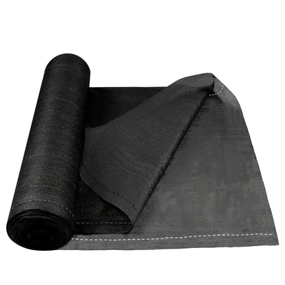100cm Sichtschutzzaun für Balkon, Sportplatz  Garten, 150g/m² Sonnenschutznetz mit UV-Schutz & windfestem Design, inklusive Befestigungsbänder in Dunkelgrau-Grün