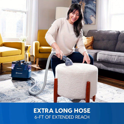 Easyclean Up Fleckenentferner, 15Kpa, leichter und kompakter Teppich-Fleckenentferner. Entfernt Verschüttungen, Flecken und Tierhaare von Teppichen, Treppen und Polsterelementen. Mit leistungsstarkem Motor und 1,5+0,8L Fassungsvermögen.