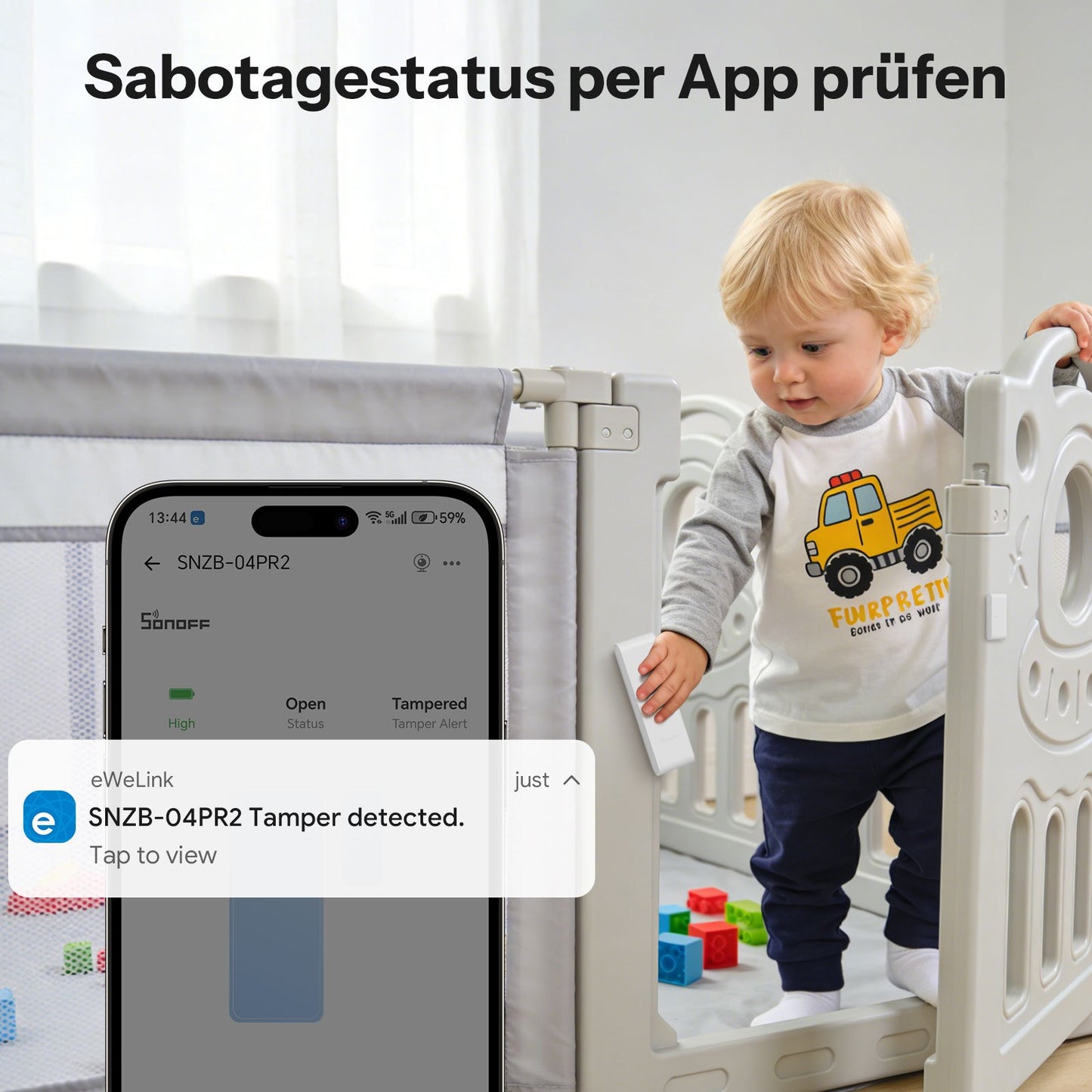 SONOFF SNZB-04PR2 Zigbee Tür - und Fenstersensor, Smart-Home-Sicherheit, intelligenter Fenster- und türkontakt Alarmanlage, Tür Fensterkontakt, Drahtloser Detektor, Erfordert Zigbee Hub, Smart Home türsensor kompatibel mit Alexa und Google Home Assistant,