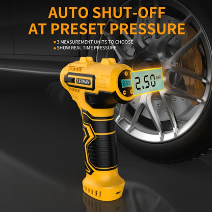 Tragbarer Reifenfüller Luftkompressor mit automatischer Abschaltung, Handluftpumpe, 150 PSI kabellose Autoreifenpumpe mit digitalem Manometer/LED-Licht für Autos, Motorräder, Fahrräder, Bälle – Kompaktes, wiederaufladbares  benutzerfreundliches Design, Au