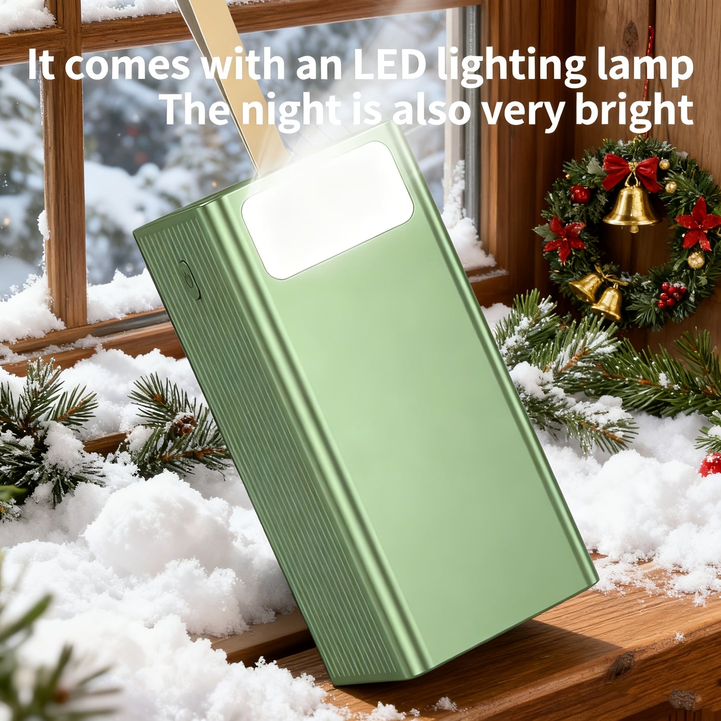 100000mAh/50000mAh Powerbank mit hoher Kapazität, schnelles USB-Laden, mit Campinglicht/LED-Power-Display, Outdoor-Notfall-Akku, geeignet für iPhone, Android und digitale Geräte, Outdoor-Reise-/Camping-Akku, Urlaubsgeschenk