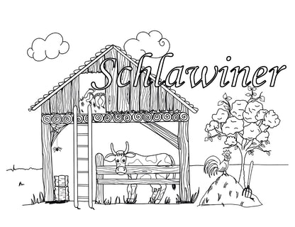 Fluch Dich frei! Rindviech – Band 2 – Bayerische Schimpfwörter zum Ausmalen und Verschenken