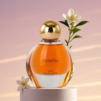 Parfüm für Frauen OLIMPIA Eau De Parfum 50 ml - Verführerisches Aroma mit blumigen und Bernsteinnoten - Eleganz in jedem Tropfen