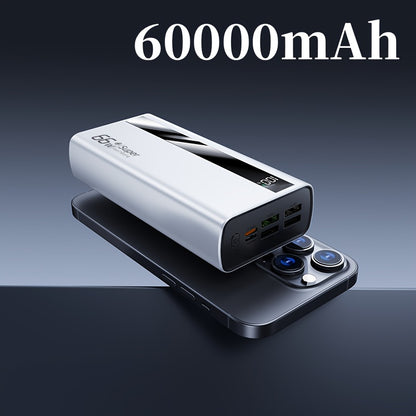 60000mAh Powerbank, Superschnelles Laden, Intelligente Digitalanzeige, Mobile Powerbank mit großer Kapazität, Geeignet für iPhone, Android und digitale Geräte, Sichere Lithium-Polymer-Batterie, Schnelle Lieferung