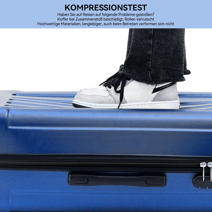 BEIBYE 2045 Zwillingsrollen 3tlg. Reisekoffer Koffer Kofferset Trolleys Hartschale in 20 Farben