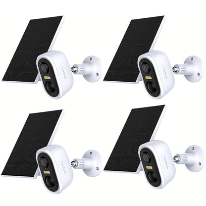 Arenti Solarbetriebene Drahtlose Außen-Sicherheitskamera, Garten-  Hausüberwachungskamera, CCTV-Kamera, Batteriebetrieben mit Solar, Batterie-Überwachungskamera, Cloud/SD, KI-Bewegungserkennung, Spotlight, IP65, Farb-Nachtsicht, 2-Wege-Audio