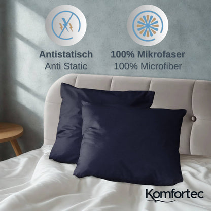 4-teiliges Bettwäsche-Sets 4 verschiedene Größen – 2x Bettbezug & 2x Kissenbezug 80x80 cm & 40x80 cm, Weiche Mikrofaser, Atmungsaktiv & Pflegeleicht, Ganzjahresgeeignet