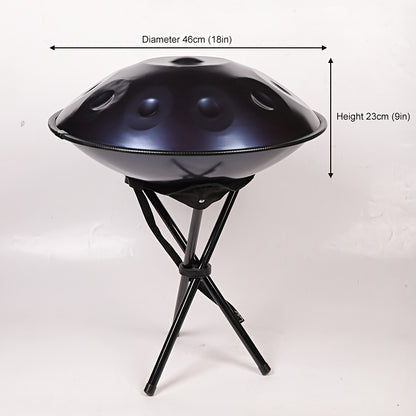 440Hz Schlaginstrument Stahlzungen-Trommel 45,72 cm Kurdisch d-Moll 9 Ton Handtrommel