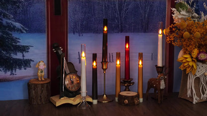 Schaffen Sie eine Atmosphäre mit sechs batteriebetriebenen Acrylkerzen mit ferngesteuerter Halterung. Diese sicheren und langlebigen Kerzen sind ideal für Hochzeiten, Bars, Cafés, Einzelhandelsschränke, romantische Valentinstags-Dekos und einladende Wohnr
