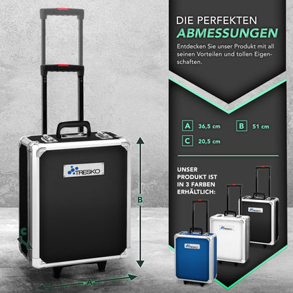 TRESKO® 1400 teilig Werkzeugkoffer Set Komplett | Werkzeugkasten Gefüllt | Werkzeugkiste XXL | Werkzeugtasche mit Werkzeug | Werkzeug Trolley | Chrom-Vanadium Stahl