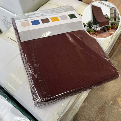 Klassischer einfarbiger Outdoor-Vorhang, Sonnenschutz-Vorhang, atmungsaktives, hochdichtes Polyester, dekorative Quastenbesatz, Vorhang mit Ösen im nordischen Stil für Terrasse, Veranda, Balkon, Eingangsbereich
