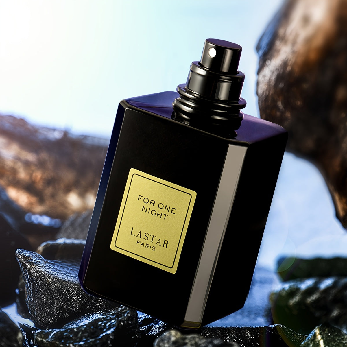 for One Night Herren EDP Parfüm in Schwarz – Arabischer Kaffee & Sahne-Vanille, Patchouli & Neroli, geeignet für Tag/Nacht, langanhaltender, kräftiger Duft, Luxus-Eau de Cologne, Geschenk für Ihn, formelle Anlässe, Weihnachtsgeschenk (55ml)