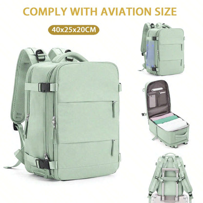 Lokales lager Airline-spezifischer Reiserucksack, 40×20×25 cm Kabinentasche, erweiterbares Handgepäck unter den Sitz, fluglinienkonforme Tasche, Damen-Reiserucksack, Freizeitrucksack nach Fluglinienstandards, Outdoor-Gepäckrucksack, Business-Wochenendtasc