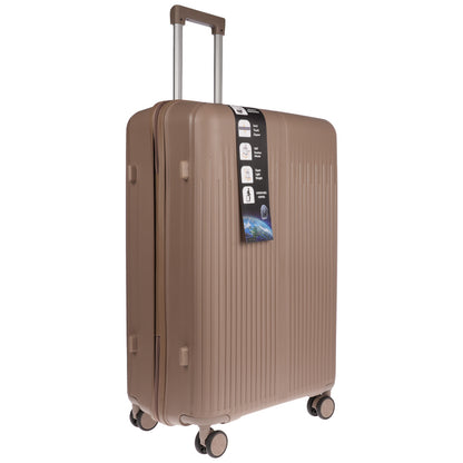Christian Wippermann XL Jumbo 4-Rollen Koffer sehr groß 49x75x30cm Schloss | bis 111 Liter, 3,6 kg leicht |für Männer & Frauen