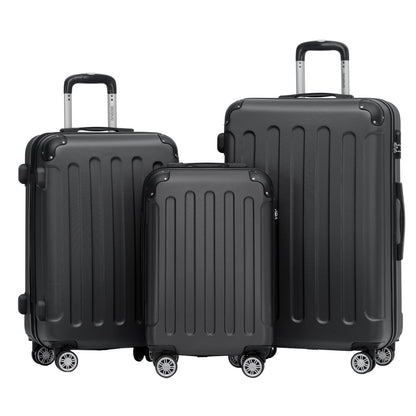 BEIBYE 2045 Zwillingsrollen 3tlg. Reisekoffer Koffer Kofferset Trolleys Hartschale in 20 Farben