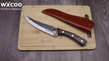 1-tlg. Küchen-Kochmesser Edelstahl-Ausbeinmesser mit Messerscheide, Obstmesser, Schälmesser, Obst-, Gemüse-, Fisch-, Fleisch-Beil, professionelles Schneidemesser zum Kochen, Küchenzubehör