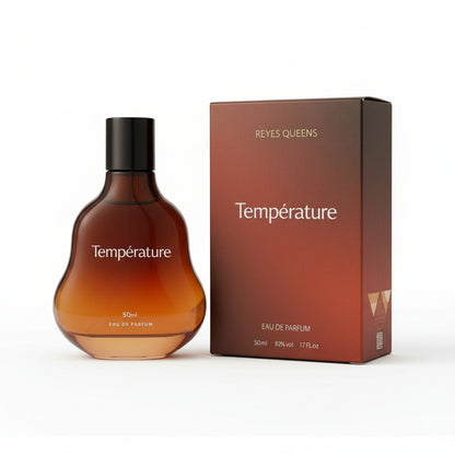 Everlyx - Parfüm Temperatur für Männer von Reyes Queens 50ml Eau De Parfum mit holzigem und warmem Aroma - Noten von Salbei, Ingwer, Amber und Vanille - Intensiver Duft für moderne und selbstbewusste Männer