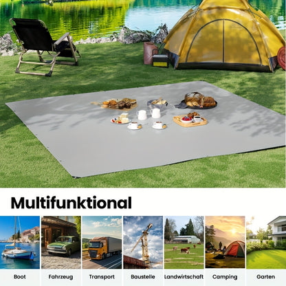 1 Stk. Schutzhülle, Garten Villa Sonnenschutz Canvas, Outdoor Lagerung, Reißfest, UV-beständig, Abriebfest & Sonnenbeständig, Verstärkte Kanten, Möbel, Grill, Pool, 180G/M²