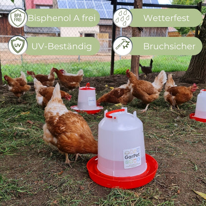 Hühnertränke Hühner Zubehör Wassertränke Hühner Geflügeltränke Automatisch Wasserversorgung Für Geflügel Tränke Kükentränke Wasserspender Wachteltränke