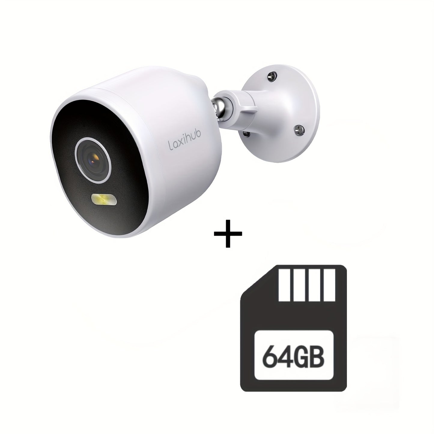1/2/4 Stück Laxihub 3MP 1296P WLAN Outdoor Überwachungskameras, Innenkamera für Haussicherheit, für die Überwachung von Haustüren, 2-Wege-Audio, Cloud/Speicherkarten-Speicher, Vollfarb-Nachtsicht, KI-Bewegungserkennung Digitalkamera, Moderne Überwachungsk