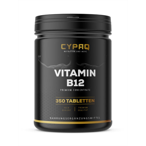 Vitamin B12 Premium - 350 vegane Tabletten für 6 Monate - 500µg Vitamin B12 pro Tagesdosis - hochdosiert, ohne unnötige Zusätze - in Deutschland produziert