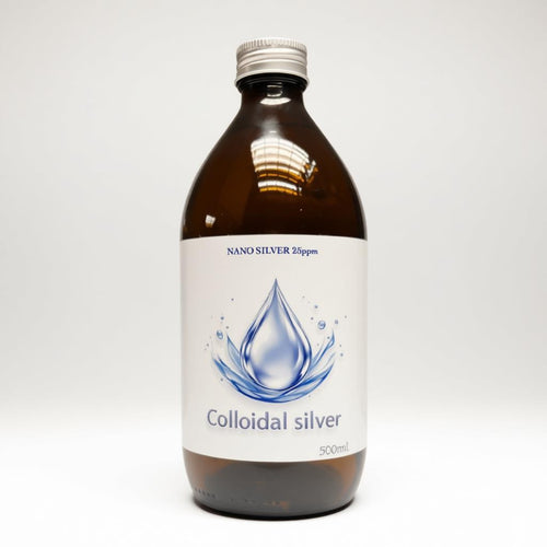 Kolloid Silber 500ml Glasflasche Nano Silber 25 Ppm Ag25 Nichtionisches Silberkolloid Spray Flüssigkeit