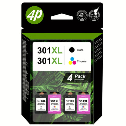 301XL Black & Color Tintenpatronen Replacement Für HP 301XL Works with HP DeskJet 1000 1050 1055 1056 1510 1513 1517 2000 2050 2510 2540 OfficeJet 2620 2622 Envy 4500 4502 5530 5532 Drucker, Multipack